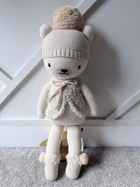 Cuddle + Kind Stella the Polar Bear Knit Doll Handmade Fair Trade Plush Toy